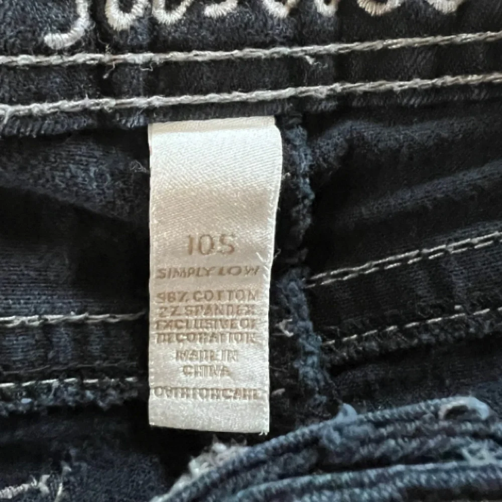 Justice Girls Blue Denim Skinny Jeans Size 10